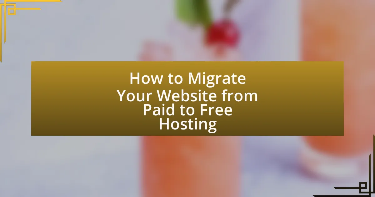 How to Migrate Your Website from Paid to Free Hosting